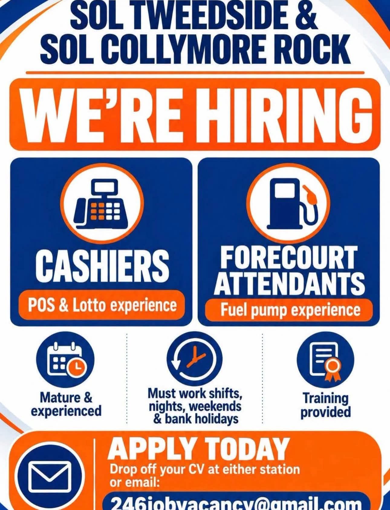 Cashiers job