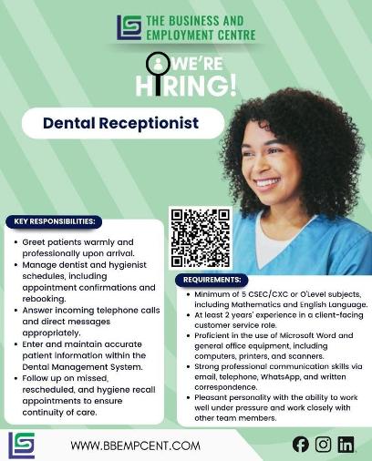 Dental Receptionist