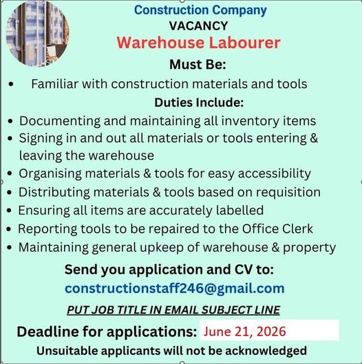 Warehouse Labourer